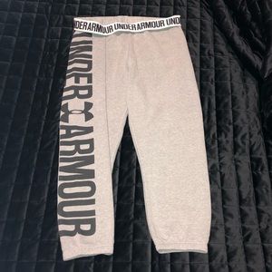 Under Armour Grey Cropped Sweatpants